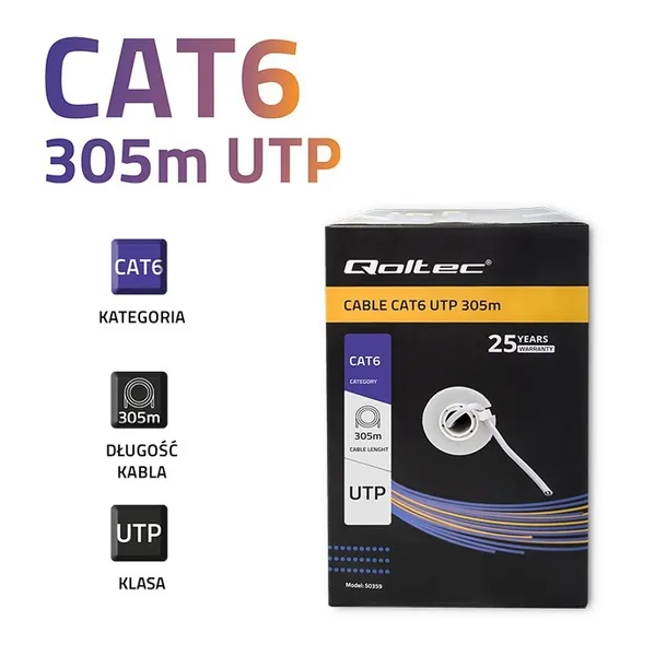 qoltec-utp-cat6-305m-pvc-szary-kategoria-6