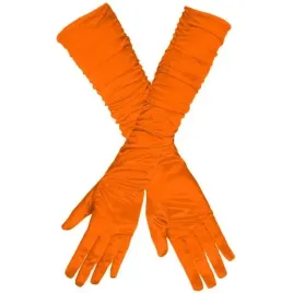 rekawiczki-long-elegant-pomaranczowe-neon-guirca-45-cm