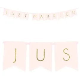 baner-just-married-partydeco-rozowy-155-cm