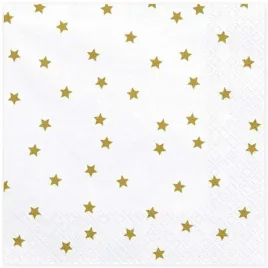 serwetki-zlote-gwiazdki-biale-partydeco-33-cm-20-szt
