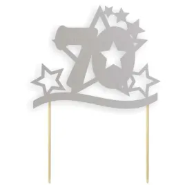 topper-papierowy-urodziny-70-stars-srebrna-17-cm