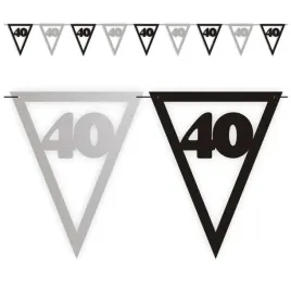 baner-flagi-urodziny-40-czarno-srebrny-36-m