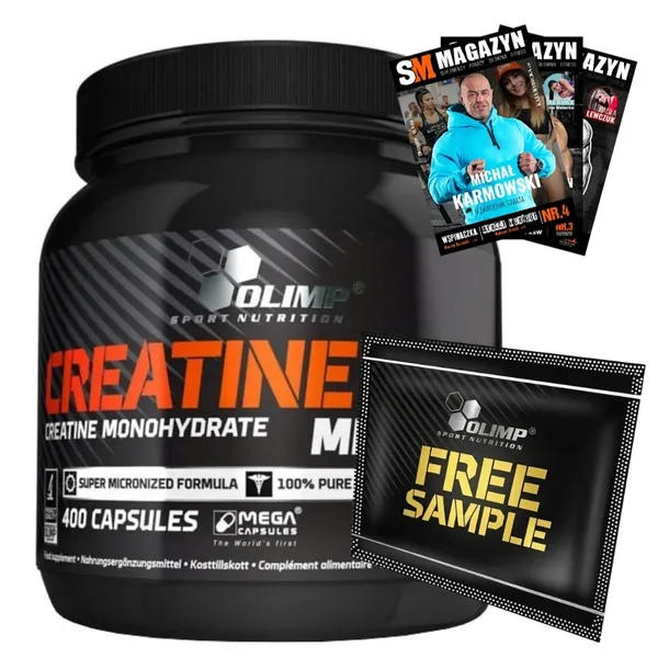 OLIMP CREATINE 1250 400KAP KREATYNA MONOHYDRAT MOC SIŁA WYTRZYMAŁOŚĆ