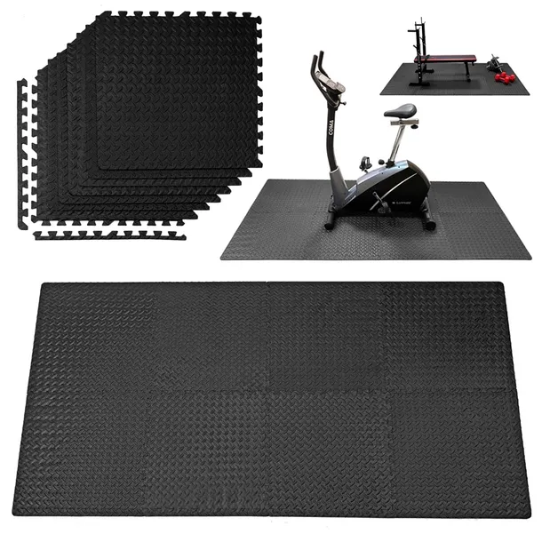 Gruba MATA ochronna PUZZLE POD SPRZĘT FITNESS do ćwiczeń NA SIŁOWNIĘ domowa