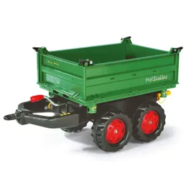 rolly-toys-122202-przyczepa-rolly-mega-trailer-ciemno-zielona-kola-2-osie