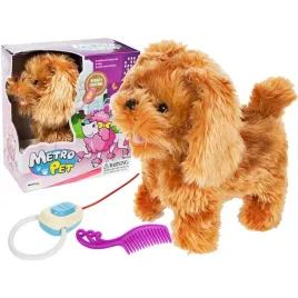 maskotka-interaktywna-piesek-chodzacy-na-smyczy-brazowy