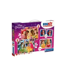 puzzle-clementoni-edukit-84-el-4w1-ksiezniczki-gra-memo-klocki-obrazkowe