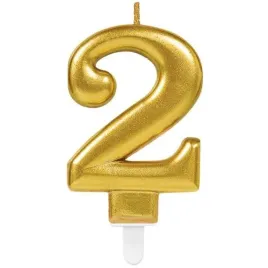 swieczka-na-tort-zlota-cyfra-2-amscan-sparkling-celebration-9-cm