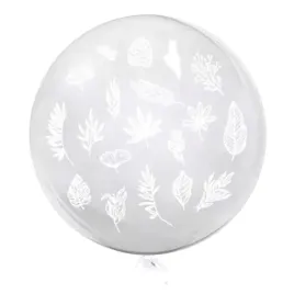 balon-listki-biale-transparentny-tuban-18-rnd