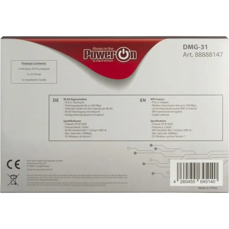 inter-tech-dmg-31-wewnetrzny-wlan-300-mbit-s