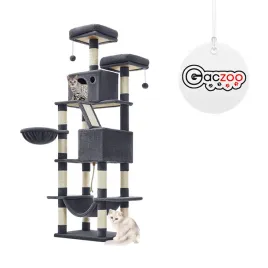 gaczoo-drapak-dla-kota-wysoki-wieza-legowisko-60-x-50-x-206-cm-ciemny-szary