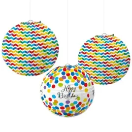 lampion-papierowy-happy-birthday-rainbow-amscan-24-cm-3-szt