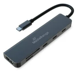 mediarange-mrcs519-huby-i-koncentratory-usb-type-c-5000-mbit-s-srebrny