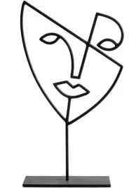 dekoracja-stojaca-3d-jedna-linia-twarz-czarny-design-minimalizm-art-deco