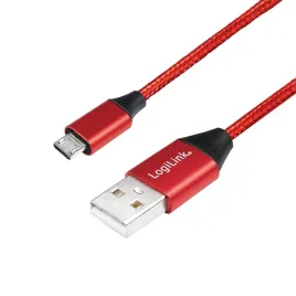 logilink-cu0151-kabel-usb-usb-2-0-03-m-usb-a-micro-usb-b-czerwony