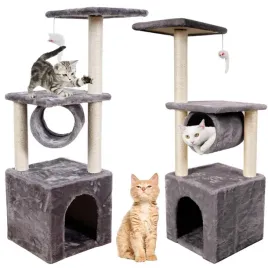 drapak-niski-legowisko-slupek-do-drapania-wieza-omna-61-100-cm