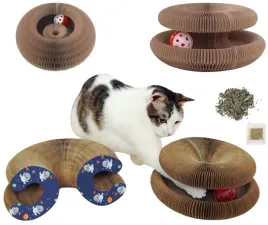 drapak-dla-kota-zabawka-interaktywna-drapak-z-pilka-i-tunelem-kocimietka