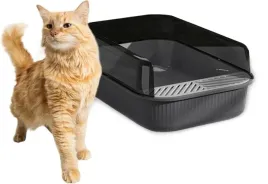 kuweta-toaleta-dla-kota-z-lopatka-na-zwirek-z-ramka-otwarta-szara-k07b