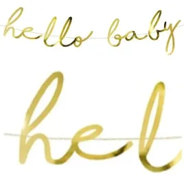 baner-hello-baby-partydeco-zloty-70-cm