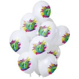 balony-7-urodziny-color-splash-bialy-folat-12-12-szt