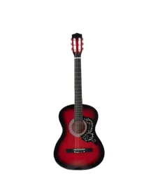 gitara-klasyczna-castelo-7-8-czerwona-podpalana-vintage