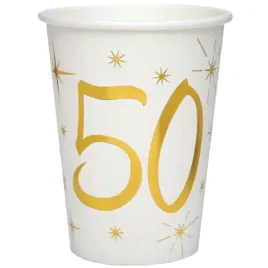 kubeczki-papierowe-50-urodziny-gold-santex-250-ml-10-szt
