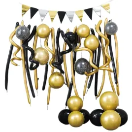 balony-zestaw-imprezowy-i-makarony-zloto-czarny-partypal-zestaw-34-szt