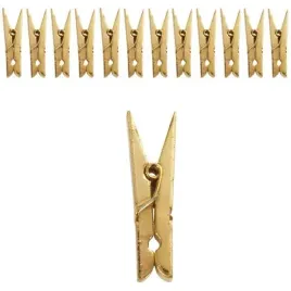 klamerki-drewniane-35-cm-zlote-lakierowane-santex-12-szt