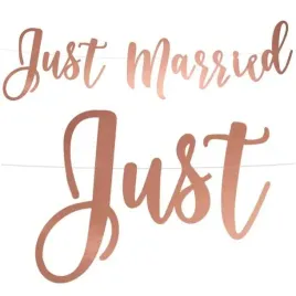 baner-just-married-rozowe-zloto-partydeco-77-cm