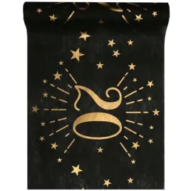 bieznik-20-urodziny-czarno-zloty-santex-500-x-30-cm