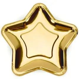 talerzyki-papierowe-gwiazdki-zlote-chrom-18-cm-6-szt