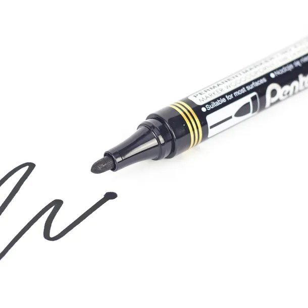 Marker Permanentny N850 Wodoodporny Okrągły Nieblaknący Czarny Pentel