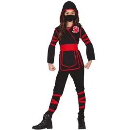 stroj-dla-dzieci-kobieta-ninja-czarno-czerwony-guirca-5-6-lat