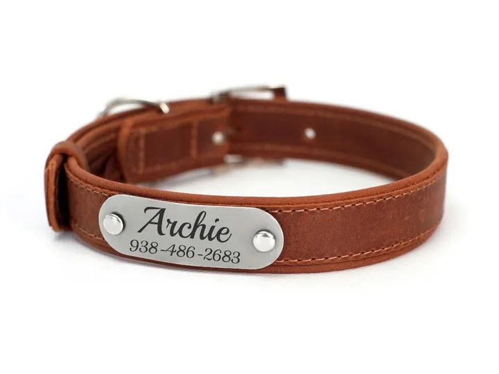 obroza-dla-psa-z-identyfikatorem-cognac-rozmiar-m-marka-bez-marki