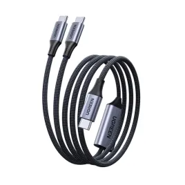 kabel-ugreen-2w1-usb-c-dla-urzadzen-140w-pleciony-nylon-2m-czarny