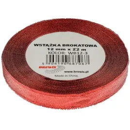 tasiemka-brokatowa-classic-czerwona-brewis-12-mm-22-m