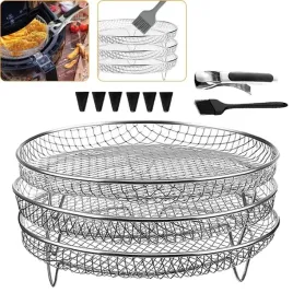 3x-akcesoria-air-fryer-stojak-wielofunkcyjny-trojwarstwowy-grill-akcesoria
