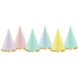 czapeczki-papierowe-yummy-pastel-mix-partydeco-6szt