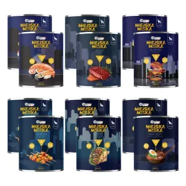 gaczoo-miejska-miska-bezzbozowa-karma-mokra-dla-psa-mix-smakow-12-x-800g