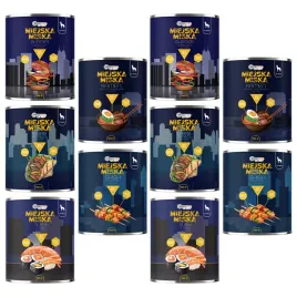 gaczoo-miejska-miska-bezzbozowa-karma-mokra-dla-psa-mix-smakow-10-x-800g