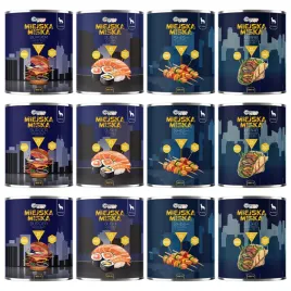 gaczoo-miejska-miska-bezzbozowa-karma-mokra-dla-psa-mix-smakow-12-x-800g