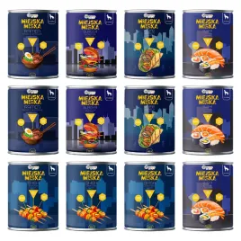gaczoo-miejska-miska-bezzbozowa-karma-mokra-dla-psa-mix-smakow-12-x-400g