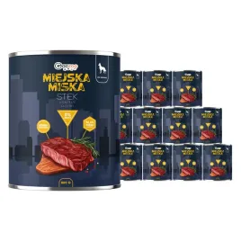 karma-mokra-dla-psa-miejska-miska-gaczoo-stek-wolowy-12-x-800g-bezzbozowa