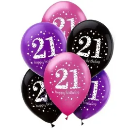 balony-21-urodziny-mix-amscan-11-6-szt