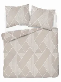 komplet-poscieli-220x200-posciel-bezowe-geometryczne-wzory-5029a