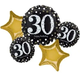 balon-foliowy-30-urodziny-sparkling-celebration-amscan-zestaw