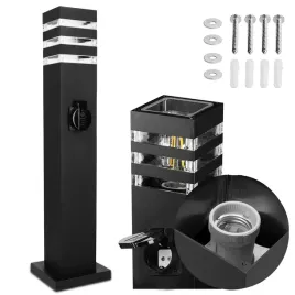 slupek-oswietleniowy-prostokat-smartled-e27-6001-cm-czarny