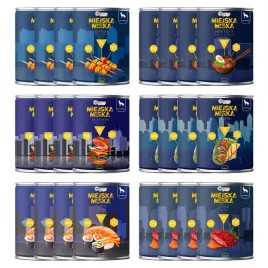 gaczoo-miejska-miska-bezzbozowa-karma-mokra-dla-psa-mix-smakow-24-x-400g