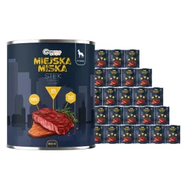 karma-mokra-dla-psa-miejska-miska-gaczoo-stek-wolowy-24-x-800g-bezzbozowa