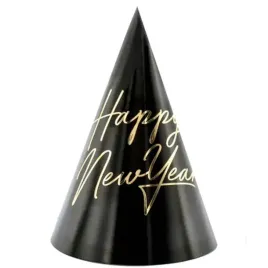 czapeczki-papierowe-happy-new-year-czarne-partydeco-6-szt
